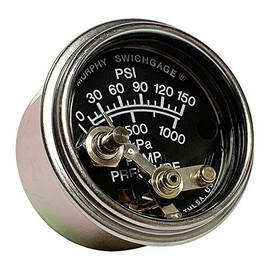 Murphy by Enovation Controls 20PW7-150, 2" Water Pressure Swichgage w/Lockout, 0-150 psi (05703154)