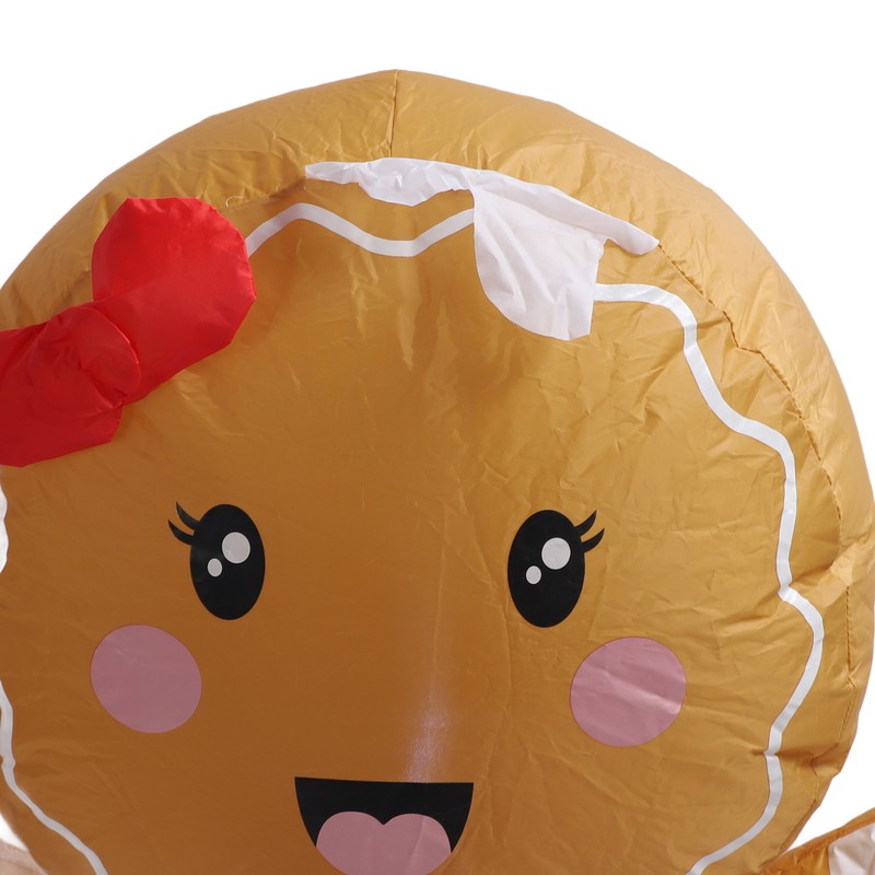 Valentines Day Inflatables Gingerbread Girl Waterproof Thickened Blow Up Gingerbread