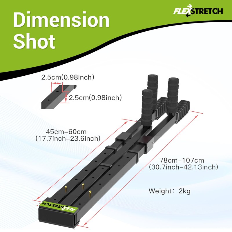 Premium 3-Bar Leg Stretcher Device | Adjustable Flexibility Equipment for