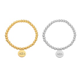 Sorority Things Alpha Xi Delta Bracelet Sorority Stretched Beaded Bracelet