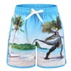 Moon Tree Boys Dinosaur Swim Trunks Kids Quick Dry Swim