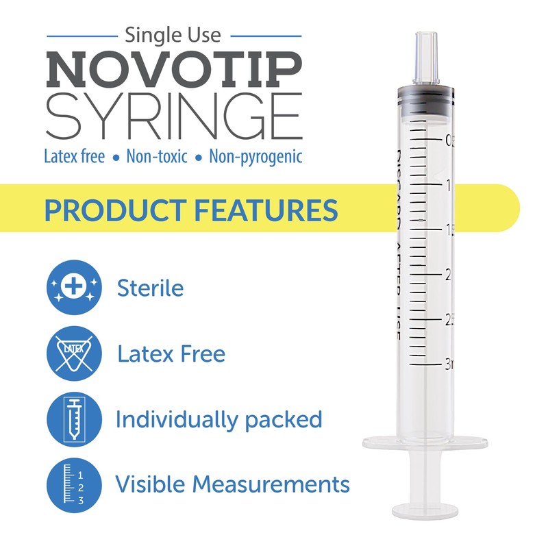 Novotip 3ml Syringe - Box of 100