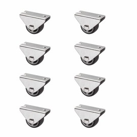Sotech Passau Box Castors (Diameter 25 mm, for Under-Mounted Dark Grey) Fixed Castor, Quiet and Floor-friendly, Ideal for Bed Boxes and Floor Drawers Set of 8