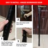 HoneSecur 2-in-1 Door Security Bar & Sliding Patio Door Stopper