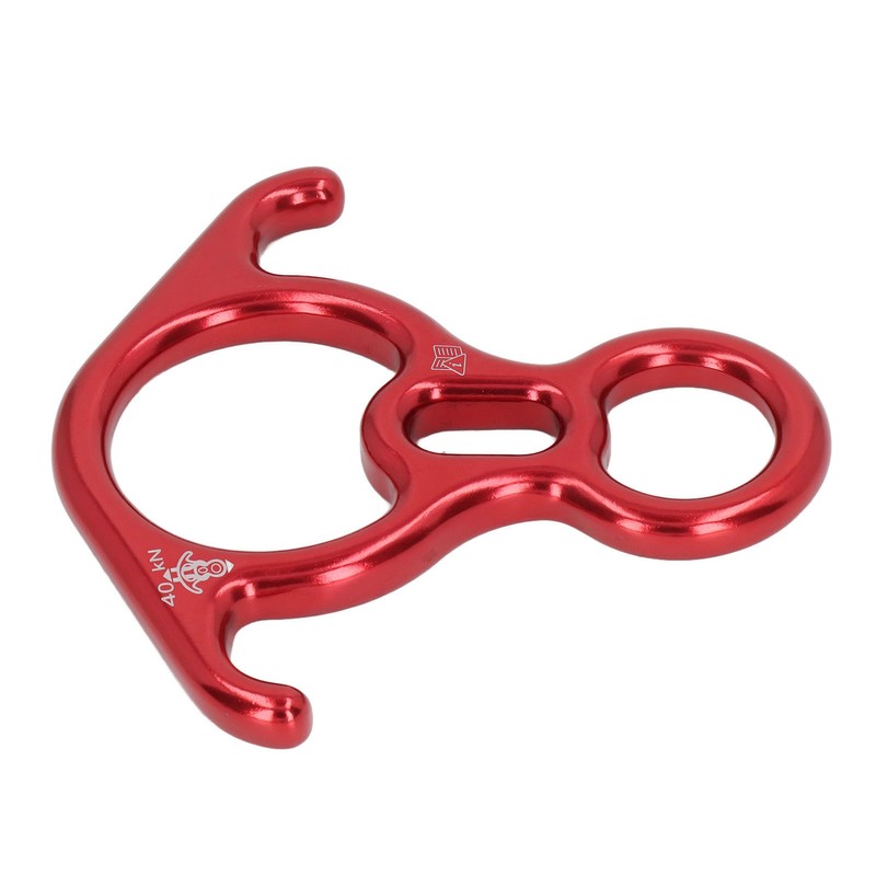 Descender Gear Aluminium Alloy 40KN Pulling Force Ox Horn Shaped