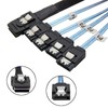 Internal Mini SAS 36pin SFF8087 with W/Latch, 7pin SATA Female