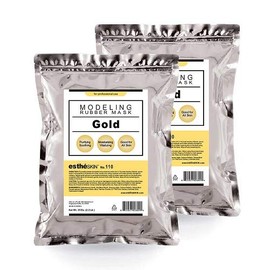 estheSKIN No.110 Gold Modeling Mask Powder for Professional Facial Treatment, 35 Oz. (2 pack)