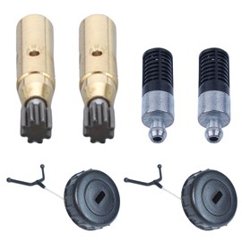 AUMEL 2 Fuel Cap with 2 Oil Filters 2 Oil Pumps for Stihl MS180 MS170 018 017 MS 180 170 Chainsaw Replaces 1130 350 0500 Spare Part