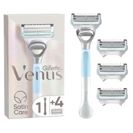 Venus Satin Care Women's Razor for Intimate Areas - 4 Replacement Blades