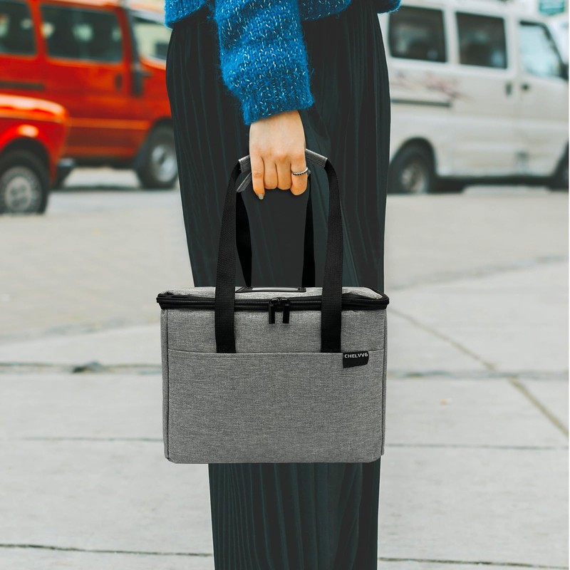 Chelvvg Reusable 3 Cups Drink Carrier for Delivery with Removable