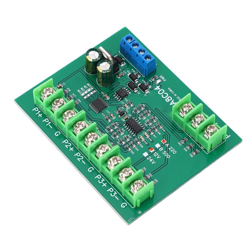4 Channel PT100 RTD RS485 Temperature Sensor Board Temp Acquisition