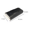 INGQI Black Cigar Case Travel 3- Finger Leather Cigar Case