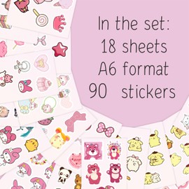 Cutecore Stickers, Cute Anime Stickers for Water Bottle and Laptop - Cutecore Party Favors & Decorations, Waterproof Vinyl Decals, Aesthetic Stickers