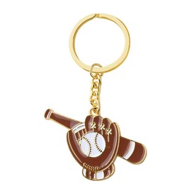 Baseball Keychain Sports Gifts for Men Women Bag Charm Baseball Ball Glove Bat Keychains Sports Lovers Best Friend Birthday Gift Ideas End of Season Gifts for Players Baseballs Stuff