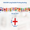 10M/33Ft Long Double Printing Bunting,32 Countries National Football Team Flags