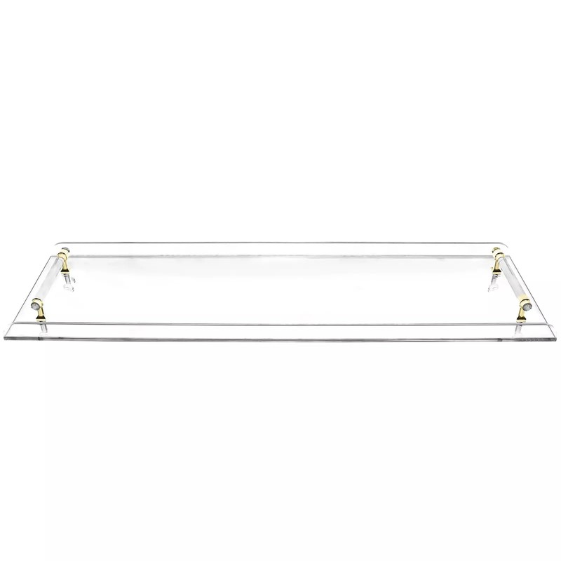 WUSILILU Acrylic Bathtub Tray,31" Clear Acrylic Bathroom Bathtub Tray w/Handle
