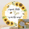 Laeacco 6.5x6.5ft Baby Shower Round Backdrop - Sweet Little Bee