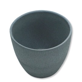 DARO DEKO Flower Pot Round Ceramic Planter Diameter 11 x 9.5 cm Grey Crocodile