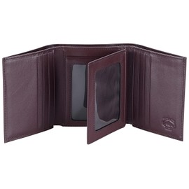 Stealth Mode Cartera RFID de Cuero Para Hombre, Triple Pliegue, Con Tarjetero Desplegable y Función de Identificación