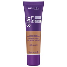 Rimmel London Stay Matte Liquid Mousse - 501 Noisette - Foundation, Lightweight, Shine Control, Oil-Free, 1oz