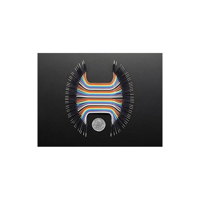 Adafruit Premium Male/Male Jumper Wires - 40 x 3" (75mm)