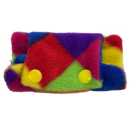 Handmade Centre Back Cover ONLY compatible with AIRFIT F10/ F20 Fleece CPAP BIPAP approx 10x6cm Cheek Strap Covers for Sleep Apnea VARIOUS COLOURS (Harlequin)