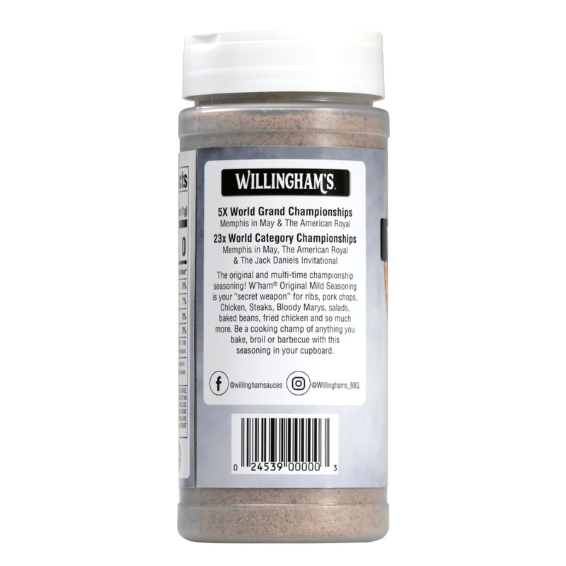 Willingham's W'ham Seasoning - Original Mild (Pack of 2)