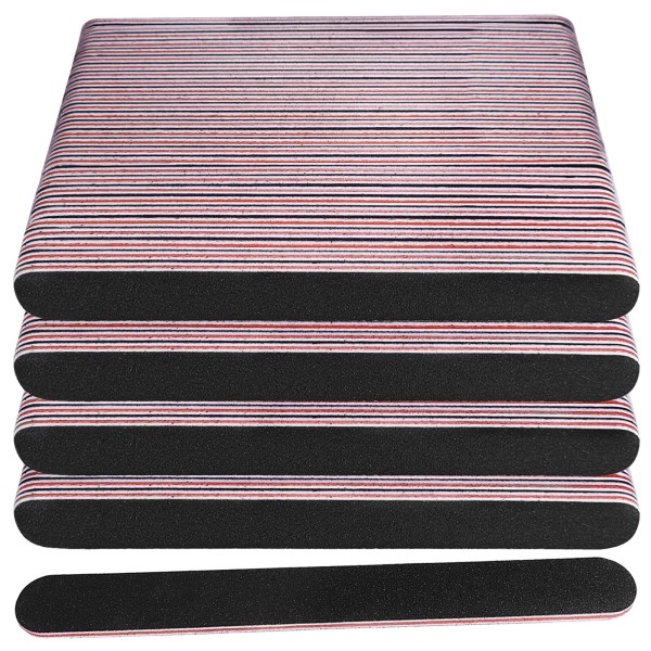 Ahatopia Nail Files Bulk (100 Pack), Professional Emery Board 100/180