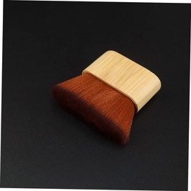 Healeved Bamboo Handle Neck Duster Brush Lightweight Hair Cleaning Brush for Barbers and Hairdressers Comfortable Neck and Ear Hair Removal Tool