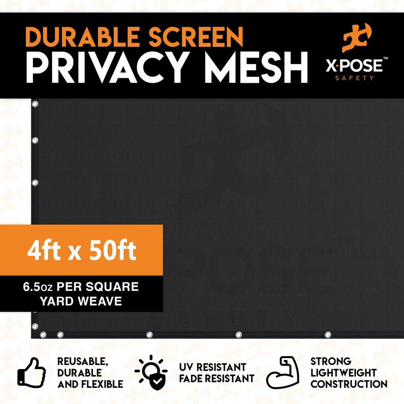 Xpose Safety Privacy Fence Screen 4’ x 50’ – Heavy