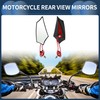INFINAUTO Motorcycle Rear View Mirrors Motorcycle Rear View Mirrors Aluminum