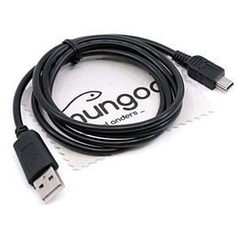 USB Datenkabel kompatibel mit Garmin VIRB X, VIRB XE, zümo 340LM CE, zümo 350LM, zümo 400, zümo 400, 500, 660, 660LM Navigationsgerät mini-USB 1m Daten Kabel OTB mit mungoo Displayputztuch