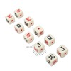 Pack of 20 Spanish Poker Dice, 6-Sided Poker Dice, Spanish