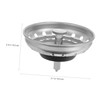 COHEALI 4Pcs Sink Basket Strainer Stopper for Clogging Dishwasher Safe