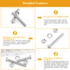 65 Pieces M6 x 30/25/40/45/50mm Machine Screws Nuts Washers Set,