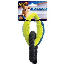 Nerf Dog Triple Ring Rubber Rope Tug Toy, Small