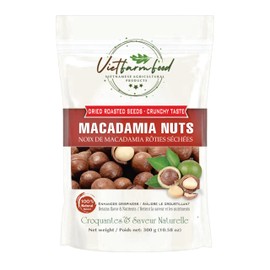 ROASTED MACADAMIA NUTS 5.29oz (150g) VIETFARMFOOD: Naturally dry roasted. No sugar, no oil, natural sweetness, characteristic fatty taste, crispy. Suitable as a topping, delicious, nutritious snack.