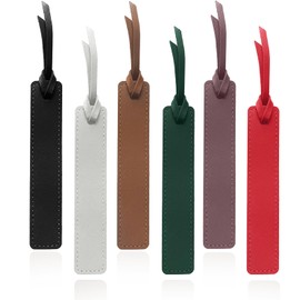 6PCs Bookmark, Leather Bookmarks with Leather Rope, Page Markers Reading Gifts for Women, Readers, Book Mark for Book Lovers by HNQCPCVU