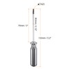 sourcing map Magnetic Triangle Screwdriver 3x75mm Rod TA23 Steel Triangular