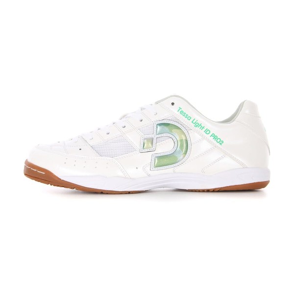Desport DS-1932 Futsal Shoes, Indoor Use, Tessalite ID PROII, pearl white/kelly green camo