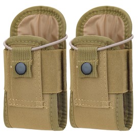 Tactical Radio Holder Bag Molle Radio Holster Heavy Case Accessories Adjustable Radios Pouch Holster Case for Baofeng UV-5R UV-17R UV-9R Two Way Radio Walkie Talkies(2Pack)