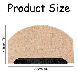 Bojueshaw Cashmere Comb,Lint Remover Tool,Portable Wooden Comb for Knits,Sweater Shaver Pilling Comb,Woolens Scarves Wool Coats Nursing Device