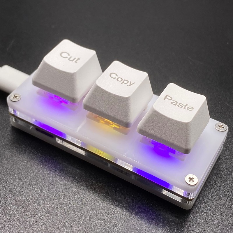 BTXETUEL Mini 3-Key Cut Copy Paste Keyboard Ctrl X C