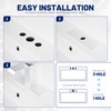 BWE Stainless Steel Plate Faucet Cover Deck Plate 10 Inch