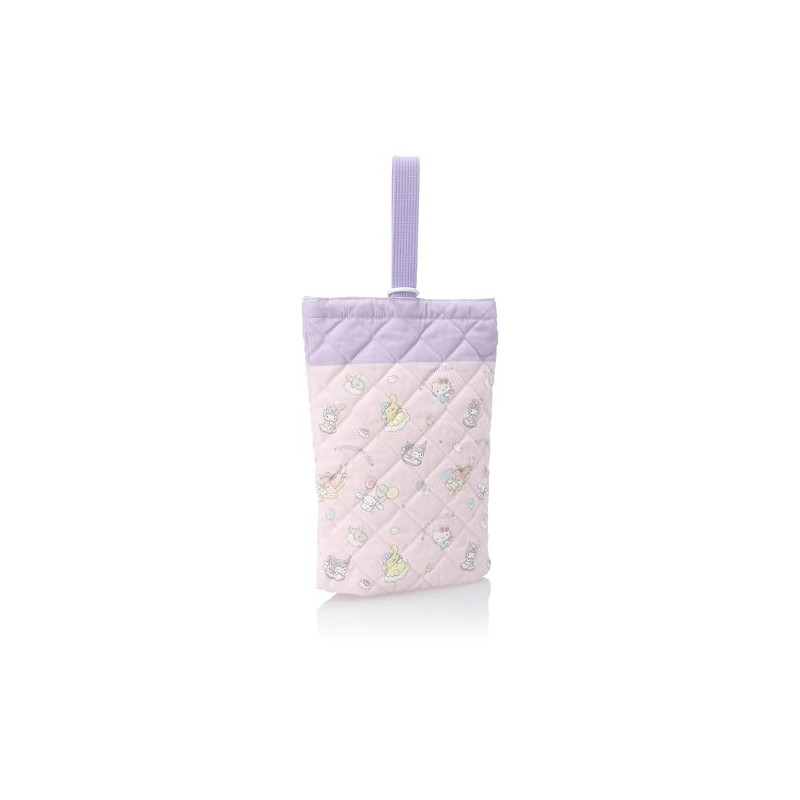 Sanrio Characters QSC21650 Shoe Case, Quilted Shoe Case, Kids, Pink,