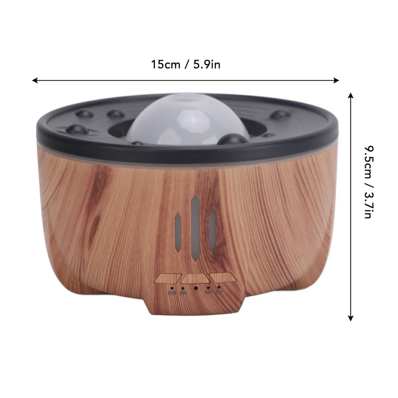 Aromatherapy Humidifier 300ml Timer Wood Grain Essential Oil Diffuser Cool