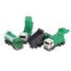 4 Pcs Garbage Truck Toy 1/32 Scale Inertial Drive Sanitation