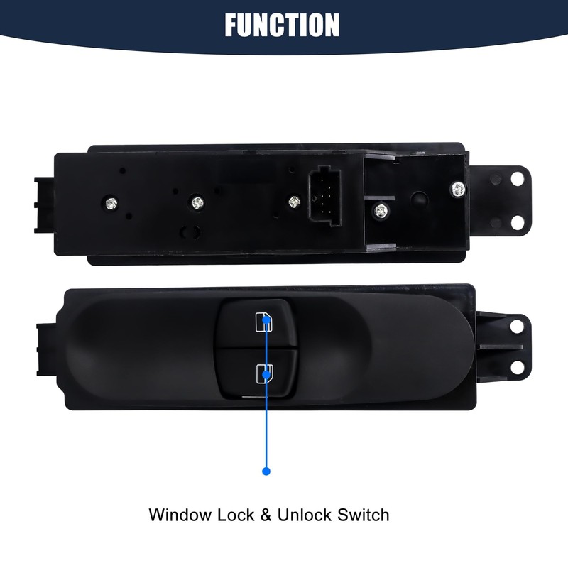 HISports 6395451513 Power Master Window Regulator Switch, Electric Window Switch,