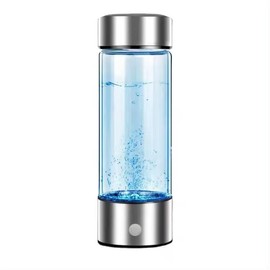 Hydrogen Water Bottle Generator with PEM SPE Technology,Hydrogen Water Ionizer Glass Health Cup for Home Travel,Office and Daily Drinking