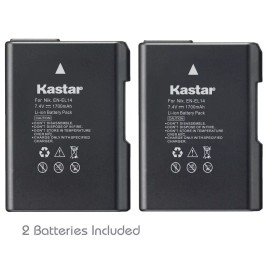 For Nikon 2x Kastar Battery for Nikon EN-EL14 D3100 D3200 D3300 D3400 D5100 D5200 D5300